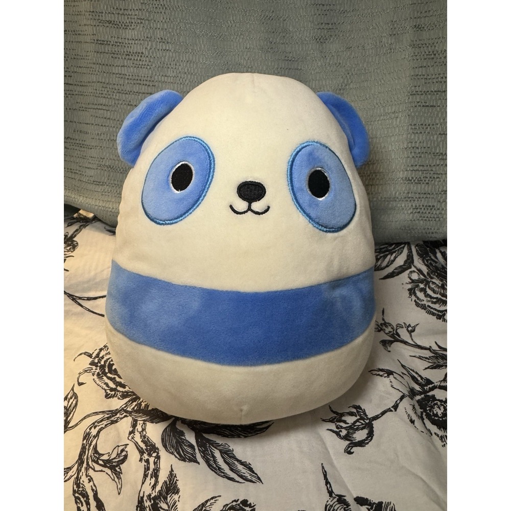 Squishmallows Scout the Cobalt Blue Panda 8 in Plush Kellytoy Soft Washable